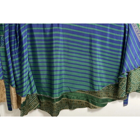 Junglee Billee Wrap Skirt Reversible Layered Boho Indian Free Size Fits Most NWT - Picture 6 of 12